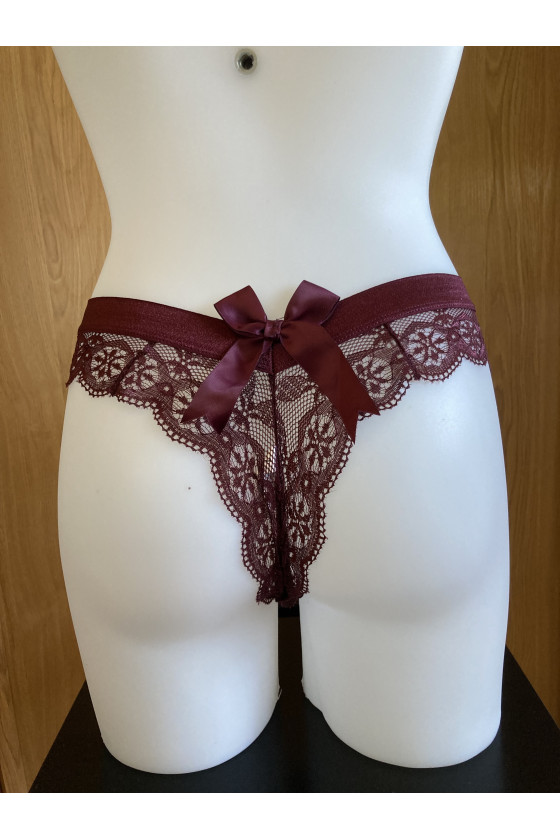 Brasileñas de encaje con detalle de Lazo