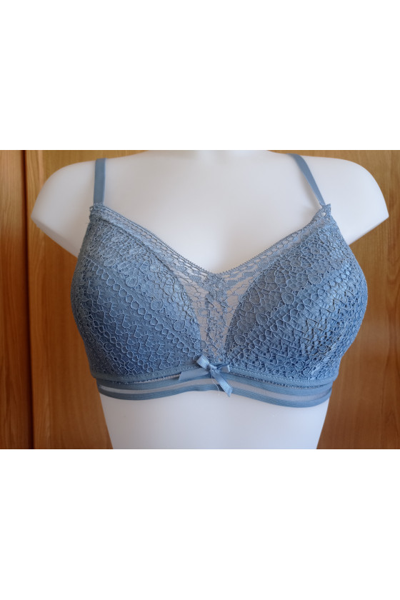 Sujetador Azul con Encaje